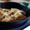 A pan of caramelized onions.