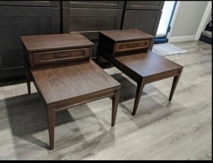 Value of Mersman End Tables - two stepped end tables