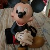 A Mickey Mouse figurine.
