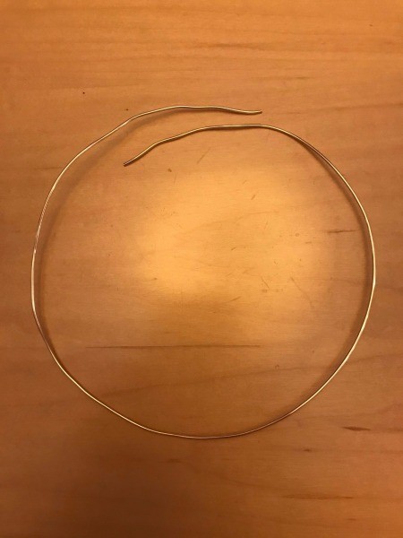 Valentine's Hanging Wall Decoration - cut off leaving a little extra length