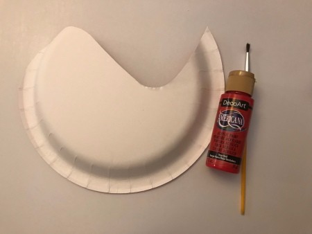 Valentine's Bird Card Holder - cut plate and paint bottle