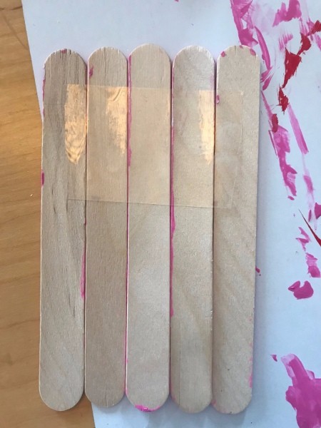 Heart Garden Stakes - turn over and tape together