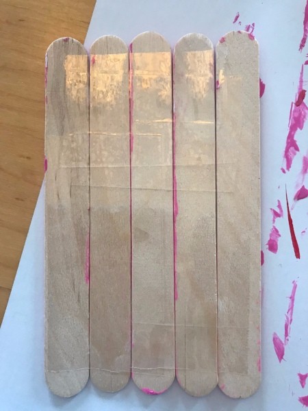 Heart Garden Stakes  - taped