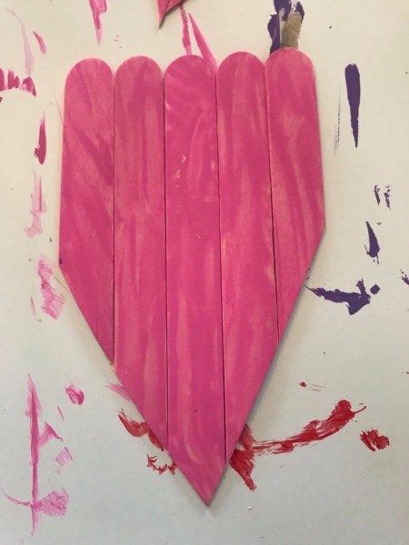 Heart Garden Stakes - cut into a heart shape along the sides and top