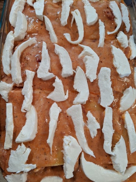 cheese layer Beef and Spinach Lasagna