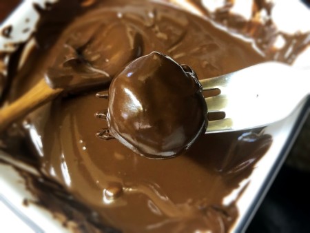 Truffle dipped in chocolate