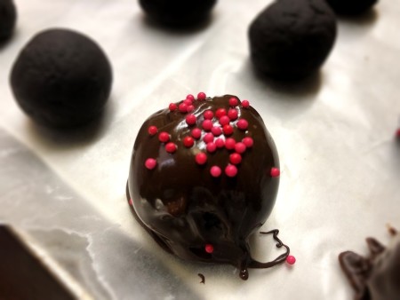Truffle with sprinkles
