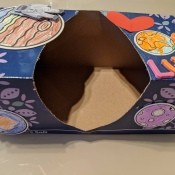 Space Valentine Box - finished Valentine's Day card box
