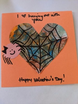 Valentine's Day Spider Card - finished card