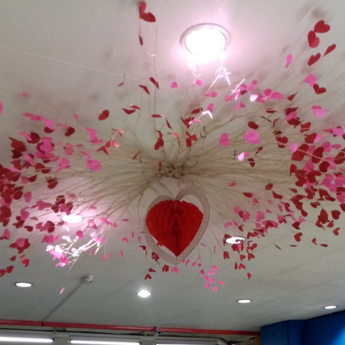 Making Valentine Ceiling Decor | ThriftyFun