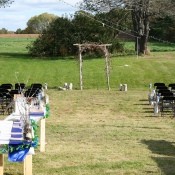 An outdoor wedding