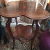 Identifying an Antique Table - a unique four legged two tier table, the top of which is four lobed