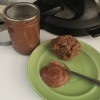 Apple Butter in jar & on plate