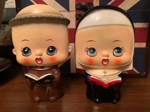 Identifying Thriftstore Figurines - monk and nun figurines