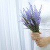 A wedding bouquet of lavender.
