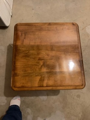 Value of a Vintage Kling Table - rectangular table with pedestal and base with four squashed ball legs