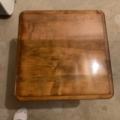 Value of a Vintage Kling Table - rectangular table with pedestal and base with four squashed ball legs