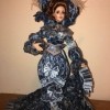 Value of a Franklin Heirloom Limited Edition Doll  - doll wearing a long blue formal dress from the 1800s