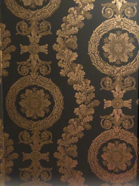 Raymond Waites Villa Classic Discontinued Wallpaper - black and gold wallpaper