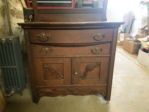 Value of an Vintage Dry Sink - two drawer dry sink with two door   storage below