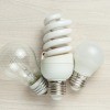 A collection of different types of light bulbs.