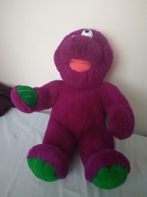Identifying a Purple Stuffed Toy Monster