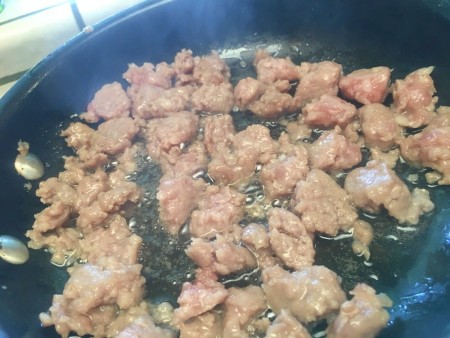cooking Maple Sausage