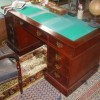 Victorian Pedestal Desk Missing Keyholes in Drawers