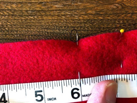 Child's Felt Book - finding the center