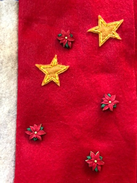 Child's Felt Book - stars and buttons sewn in place