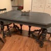 Identifying an Antique Table - dark wood table and chairs