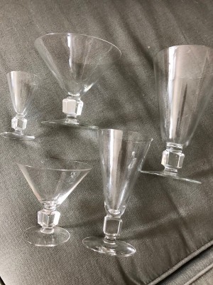 Identifying a Vintage Set of Cocktail Glasses - various sized glasses
