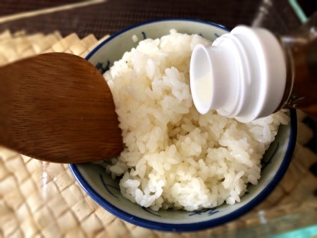 Making Animal Shaped Sushi - preparing rice mixture