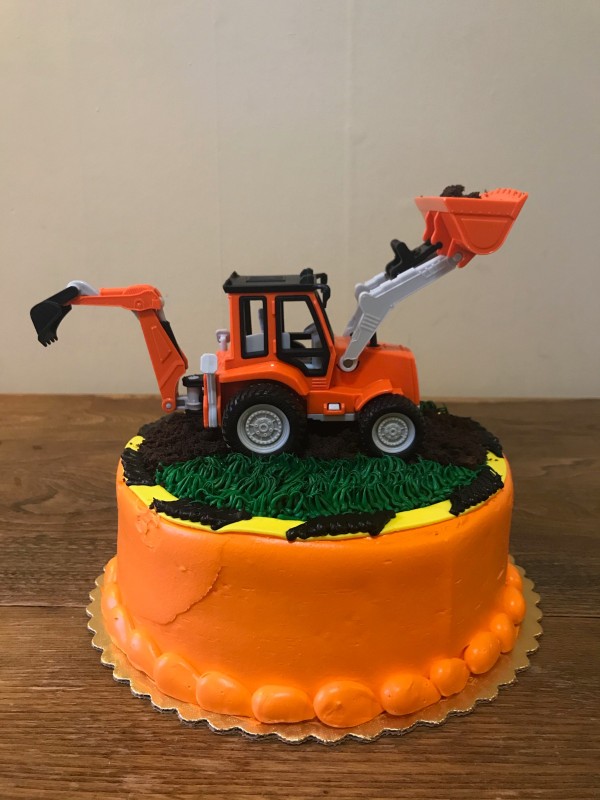 Construction Themed Birthday Cake