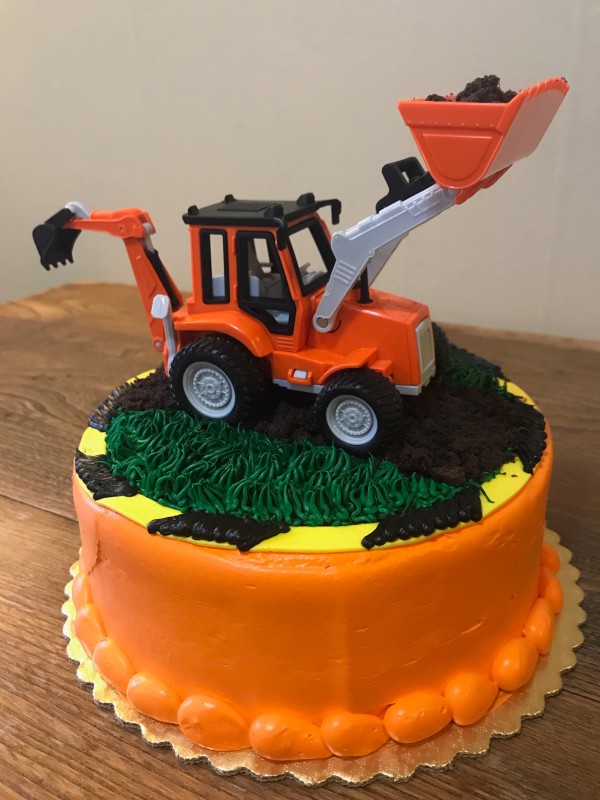 Construction Themed Birthday Cake