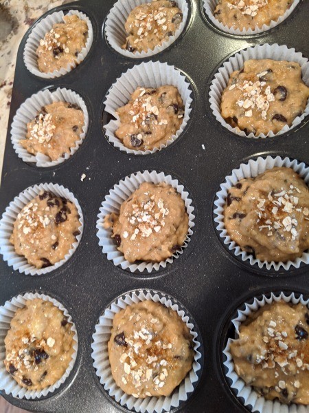 muffins sprinkled with seeds