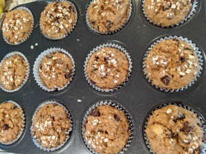 baked Banana Oatmeal Muffins