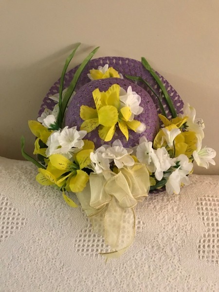 Easter Bonnet Door Wreath