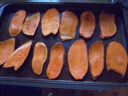 baked Sweet Potato slices