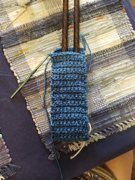 Drumstick Pockets - repeat to make double the number of rows, and finish with a slip stitch across the top