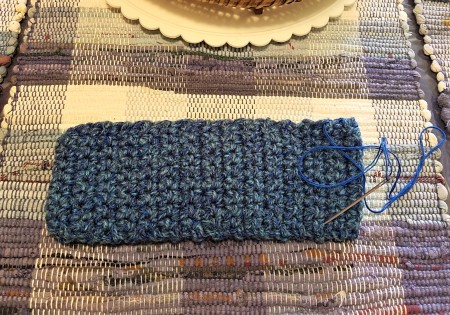 Drumstick Pockets - use darning needle and sew down one side across the bottom and up the other side