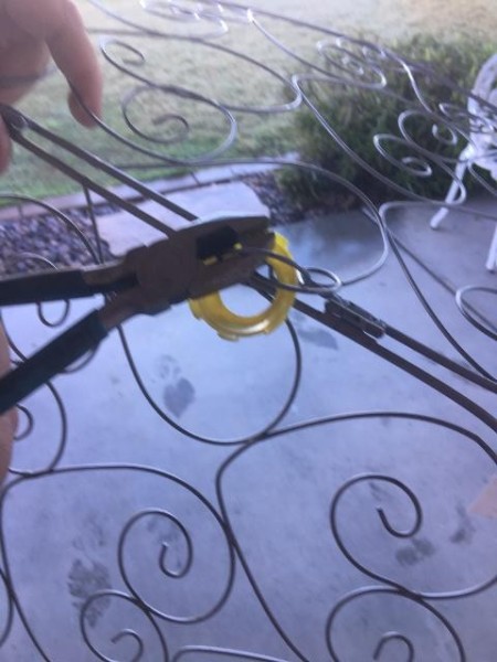 Re-Cycle Planter - removing hinges