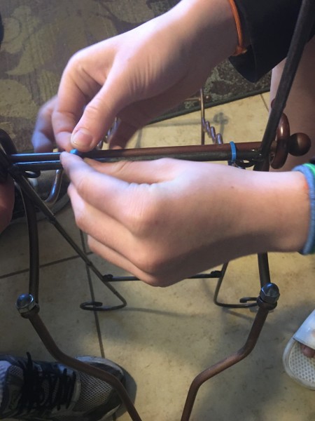 Re-Cycle Planter - attach pieces with zip ties