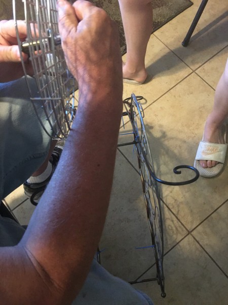 Re-Cycle Planter - adding wheel