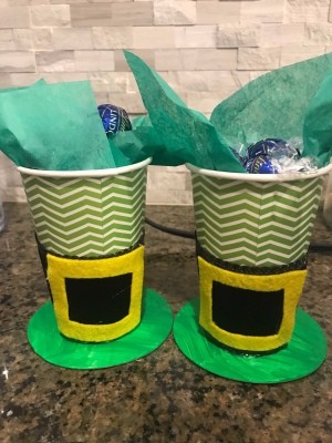 Leprechaun Hat Cup - filled cups