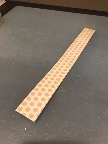 Personalized Initial Tissue Box Easter Basket - glue two strips together, right sides out, for the handle