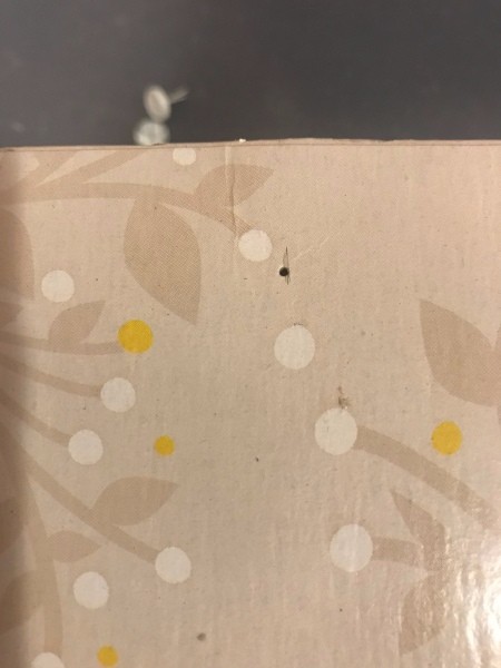 Personalized Initial Tissue Box Easter Basket - hole