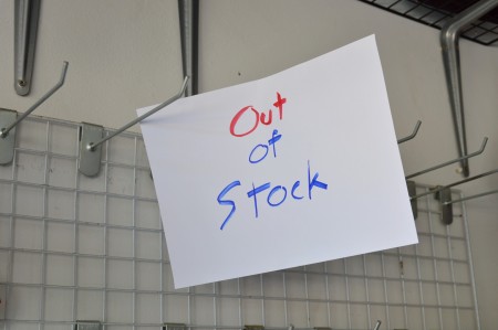 Everything Is Sold Out! Tips for Shopping During a Panic - Out of Stock sign