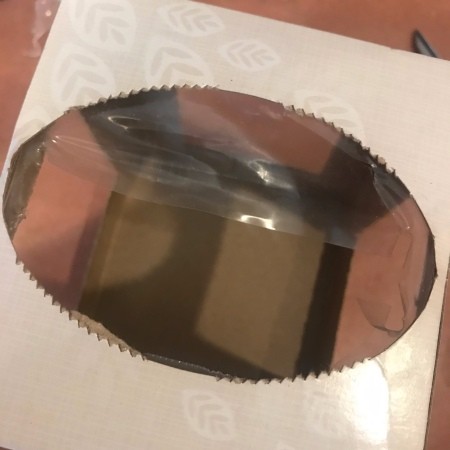 Kids DIY Cardboard Lantern - remove the plastic