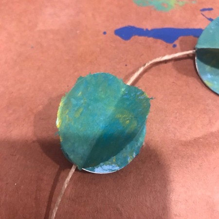 Splatter Paint Sticker Circle Garland - and fourth